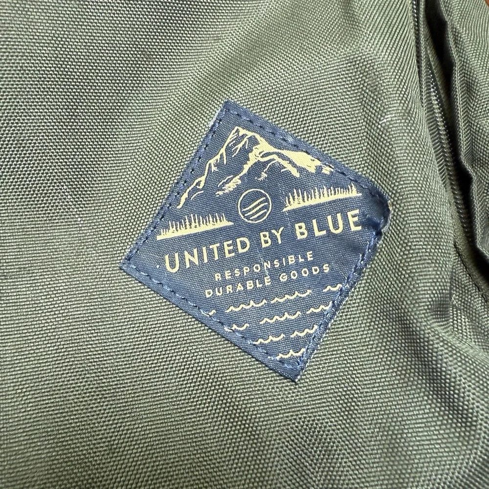 United By Blue 24L ARID Backpack Army Green‎ Upcycled Materials Hiking TSA